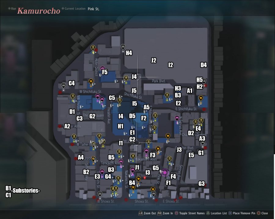 Kamurocho Coin Key Map 900x719 Gamempire It